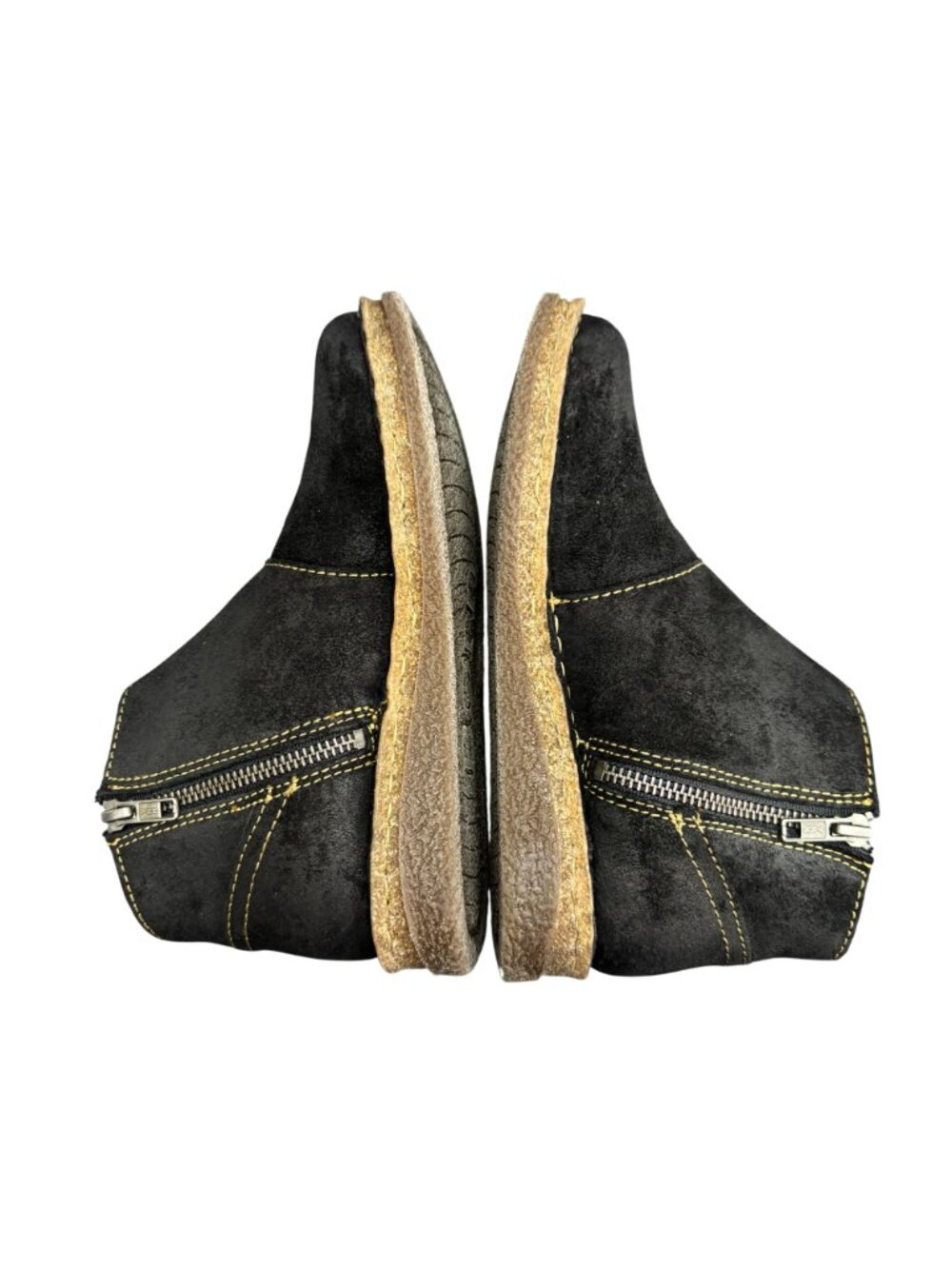 Born Tora Women's Ankle Boots Black Suede Side Zip Booties, Size 6 NWOB - Picture 6 of 10